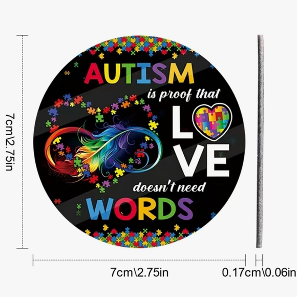 New Autism Car Coasters - Picture 3 of 5